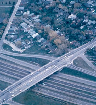 Aerial View of the Q.E.W