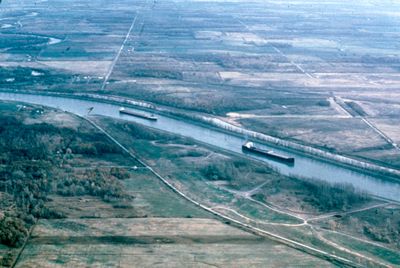 Aerial View of the Welland Canal