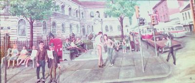 Photograph of a mural painting of St. Catharines