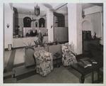 Front desk and reception area of The Welland House Hotel, St. Catharines