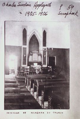 Interior of Niagara St. Church, St. Catharines