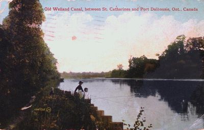 Old Welland Canal (second) between Port Dalhousie and St. Catharines