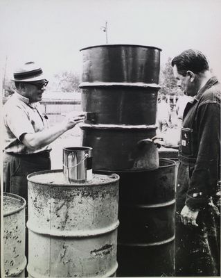 Painting barrels at the Kiwanis Horse Show, St. Catharines