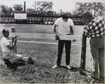 Building a fence at the Kiwanis Horse Show, St. Catharines