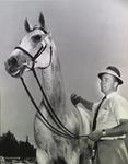 Man with horse at Kiwanis Horse Show, St. Catharines