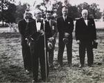 Men speaking at the Kiwanis Horse Show, St. Catharines