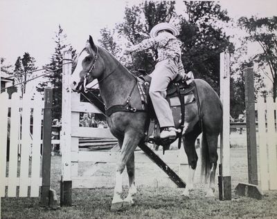 Mr. George Southward on horseback at the Kiwanis Horse Show, St. Catharines