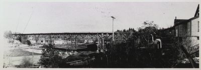 Burgoyne Bridge under construction, St. Catharines