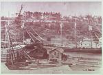 Postcard of Shickluna's Shipyard, St. Catharines
