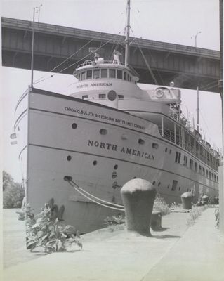 The &quot;North American&quot; cargo steamship in Buffalo, NY