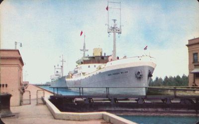 Postcard of the ocean going steamer &quot;Prins Frederik Willem&quot;, St. Catharines