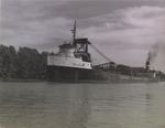 Bulk carrier cargo ship "R.O. Petman" on the Welland Canal