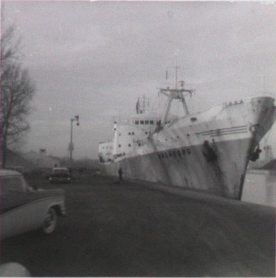 Ocean liner &quot;Vasaborg&quot; on the Welland Canal