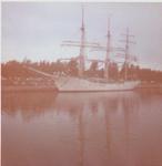 A Norwegian sailing ship on the Welland Canal