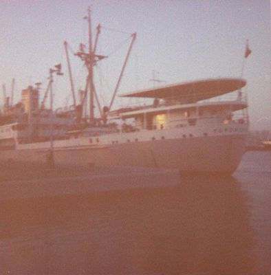 Cargo ship &quot;Topdalsfjord&quot; on the Welland Canal