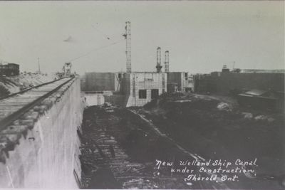 New Welland Ship Canal under construction, Thorold