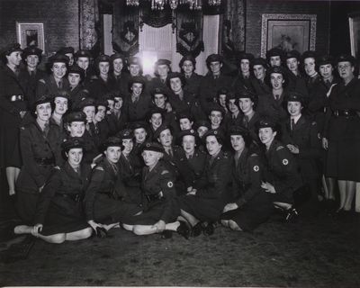 Red Cross Corps members at last parade, St. Catharines