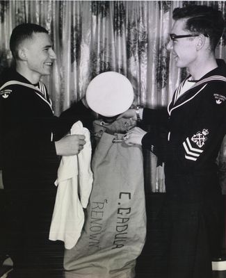 Unidentified members of the Royal Canadian Sea Cadets Renown, St. Catharines