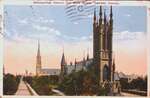 Postcard of Metropolitan Church and Bond Street, Toronto