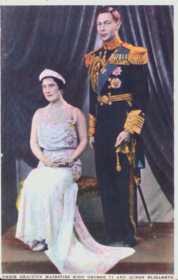 Postcard of &quot;Their Gracious Majesties King George VI and Queen Elizabeth&quot;