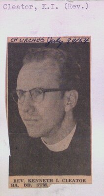 CLEATOR, Rev. Kenneth I.