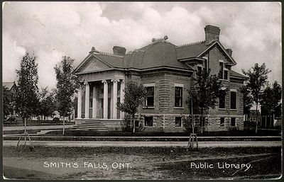 Smith's Falls Public Library Postcard, 1910