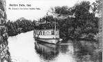 Steamer "Rideau King" at McCreary's Cut, near Smith's Falls, ON, about 1910