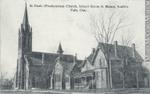 St. Paul's Church, School Room and Manse, Smith's Falls Postcard, about 1910