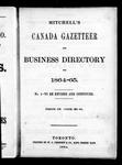 Mitchell's Canada gazetteer and business directory for 1864-65