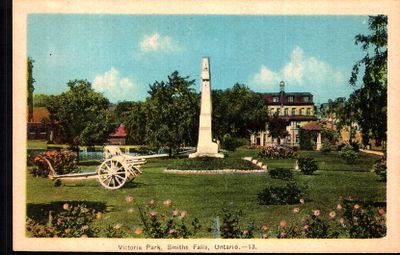 Veterans' Memorial Park, Smiths Falls postcard