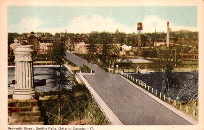 Beckwith Street, Smiths Falls postcard