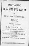 Ontario gazetteer and business directory, 1884-1885