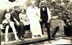John Cartland, Electa Ann Conlin, Myra Dudley and unidentified girl, possibly McClean, Smiths Falls, ca.1910