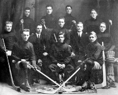 Studio photograph of Smiths Falls Hockey Team, ca. 1920