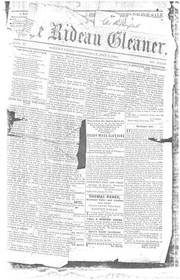 The Rideau Gleaner, 9 May 1860