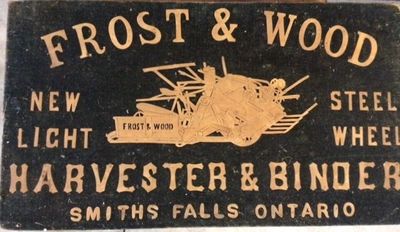 Frost & Wood sign, Smiths Falls