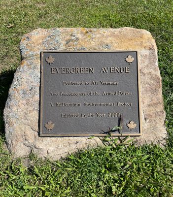 Evergreen Avenue Memorial, Smiths Falls