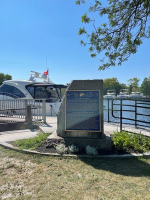 The Rideau Waterway plaque, Canadian Heritage River system, Smiths Falls