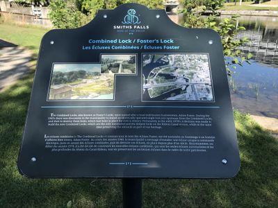 Old Combined Lock 28, 29 & 30 plaque, Smiths Falls