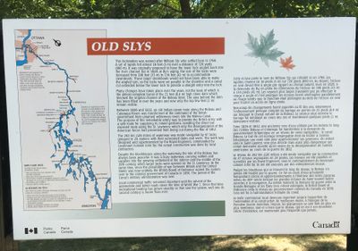 Old Slys' Park Canada plaque, Smiths Falls