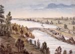 Old Sly's Locks by John Burrows, ca. 1835, Smiths Falls