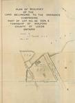 Plan of resurvey of the land belonging to the ordnance comprising part of Lot n. 30 Con. E township of Wolford County of Leeds Ontario, 1915 [detail of part of Smiths Falls]