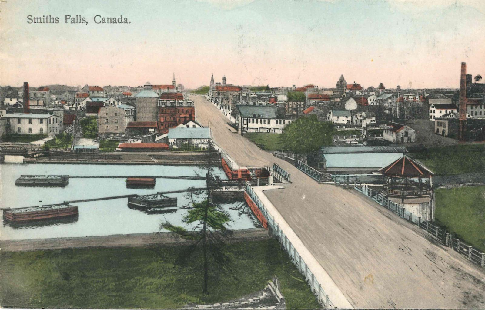 Beckwith Street, Smith's Falls, Ont. postcard