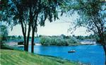 Spillway at Rideau Canal Lock, Smiths Falls, Ontario postcard