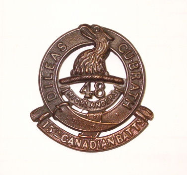 15th Battalion cap badge