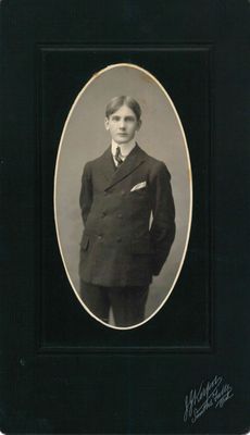 Studio photograph of George Little by J.J. Kerfoot, Smiths Falls, prior to 1907