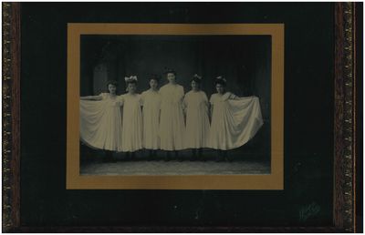 Studio photograph of May Little and young women by J.J. Kerfoot, Smiths Falls, ca. 1905