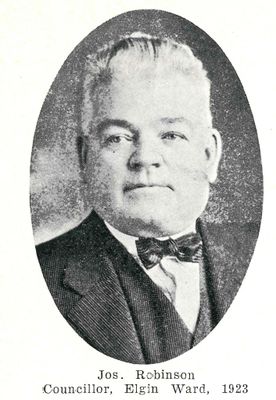 Joseph Robinson, Who's Who, Smiths Falls, 1924