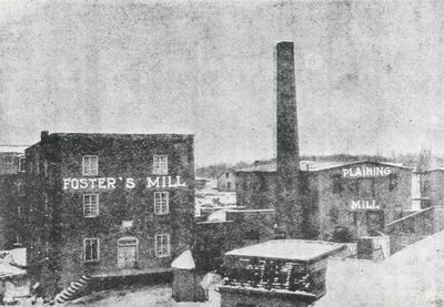 Foster's Grist Mill and Planing Mill, 1893, A history of the Smiths Falls Lock Stations, 1827-1978 by Peter DeLottinville, Vol. II