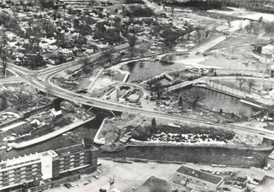 New lock at Smiths Falls Combined Locks, ca. 1975, A history of the Smiths Falls Lock Stations, 1827-1978 by Peter DeLottinville, Vol. II